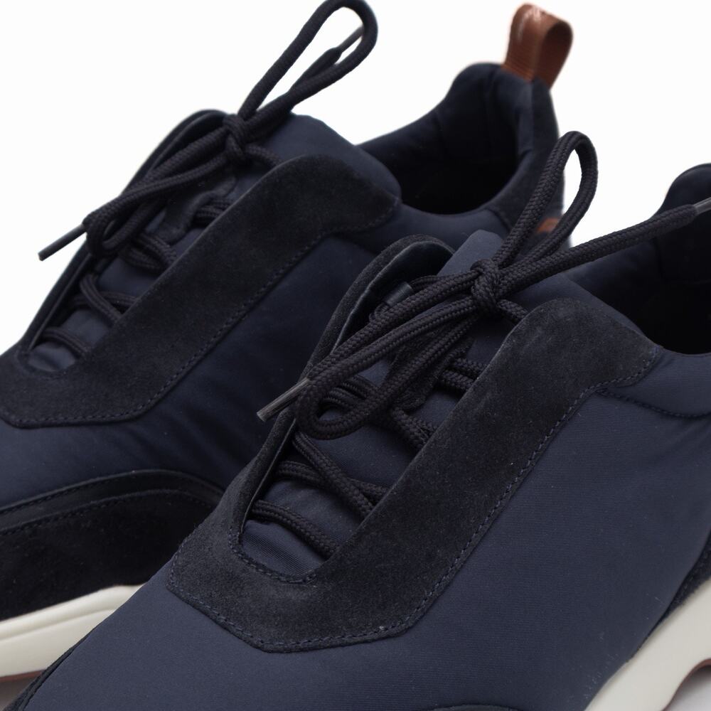 Loro Piana Men’s Modular Walk Navy Suede Storm System Sneakers EUR 42 US9 - Picture 10 of 16